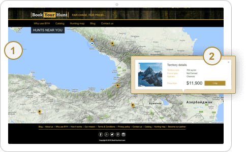 Hunting map is a powerful tool